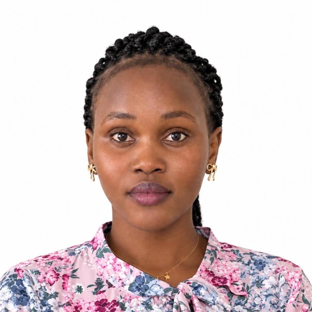 Nawal Mubarak's passport photo on a white background