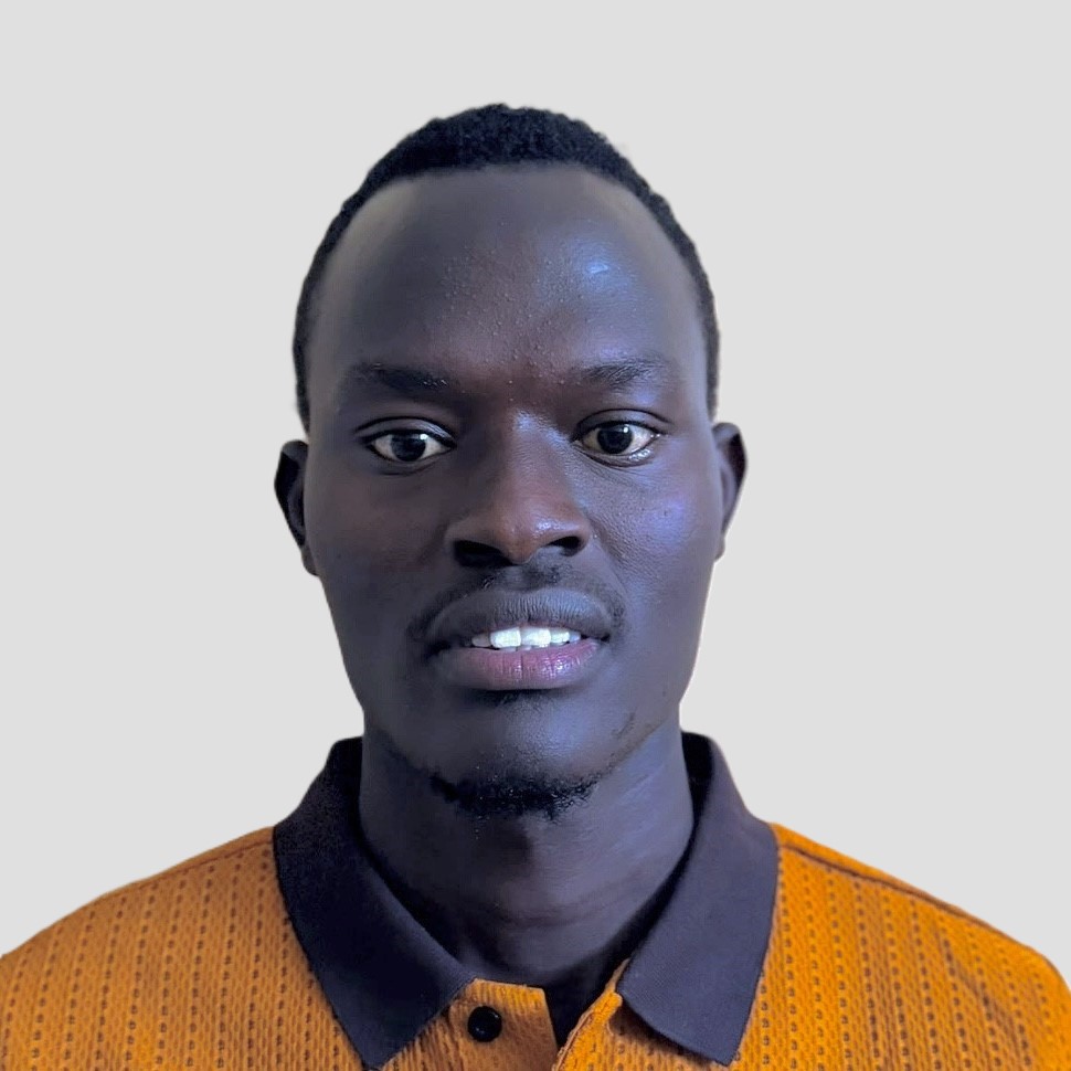 Zero Brian Francis' passport photo on a white backgound